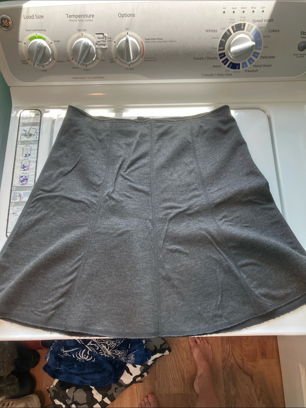 Ann Taylor Gray Circle Skirt - Flared A-Line 6p urban punk